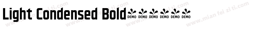 Light Condensed Bold字体转换